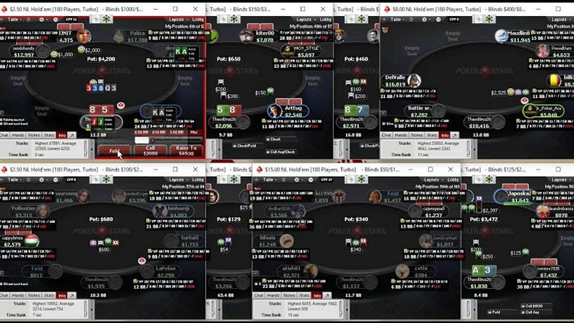 Multi Table Tournaments at PokerStars